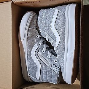 Toddler Sk8-Hi Reissue Side Zip Glitter Shoe